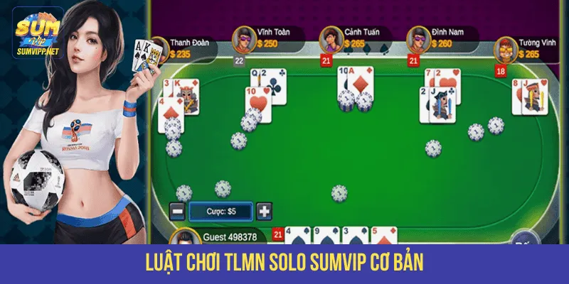Luật chơi TLMN Solo Sumvip cơ bản